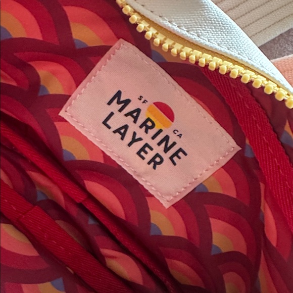 Marine Layer Crossbody Belt Bag 
Red Pink Orange Bag
Adjustable Strap - Picture 8 of 9